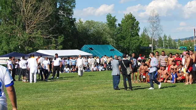 A kabaddi, general view