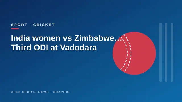 Apex Sports News graphic: India women seek series sweep against Zimbabwe in third ODI