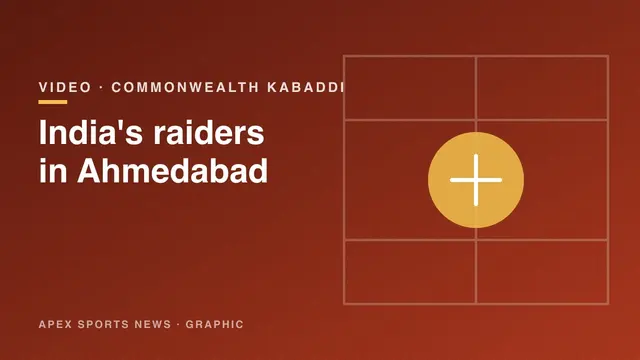 Apex Sports News graphic: India at the Commonwealth Kabaddi Championship