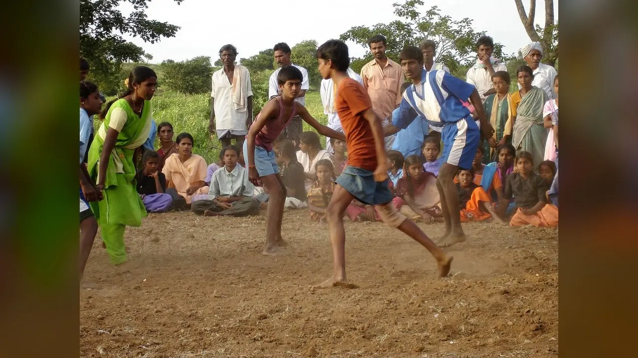 A kabaddi, general view