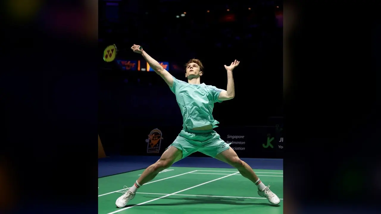 French badminton player Alex Lanier