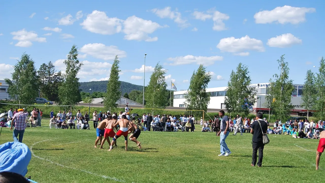 A kabaddi, general view