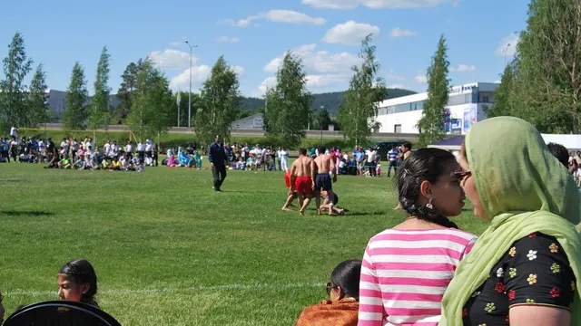 A kabaddi, general view